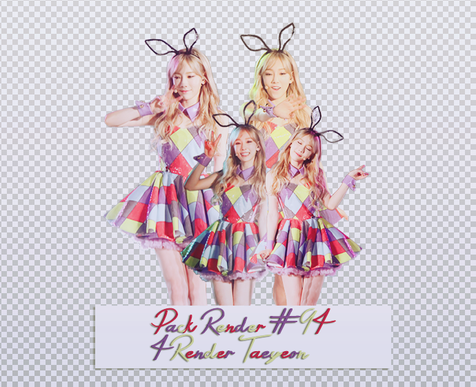 Pack Render #94 - 4 Render Taeyeon