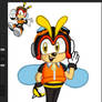 Charmy the bee (WIP art trade)