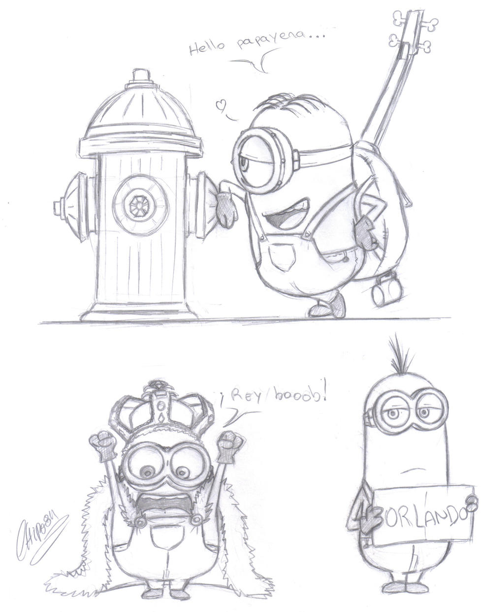 MINIONS - Stuart, Bob y Kevin by Chipo811 on DeviantArt