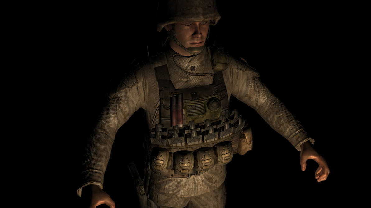 Cod4 model texturing front by BsWilku on DeviantArt