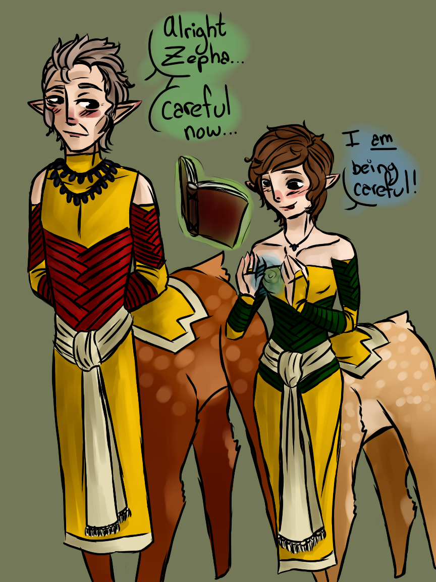 Farrow Deer Centaurs: Zepha and Papa