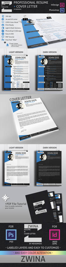 Professional Resume Template + Cover Letter