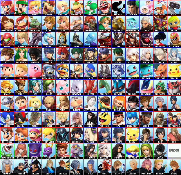 updated smash roster, additions, WISHLIST, etc. by LongLiveTheSovereign ...