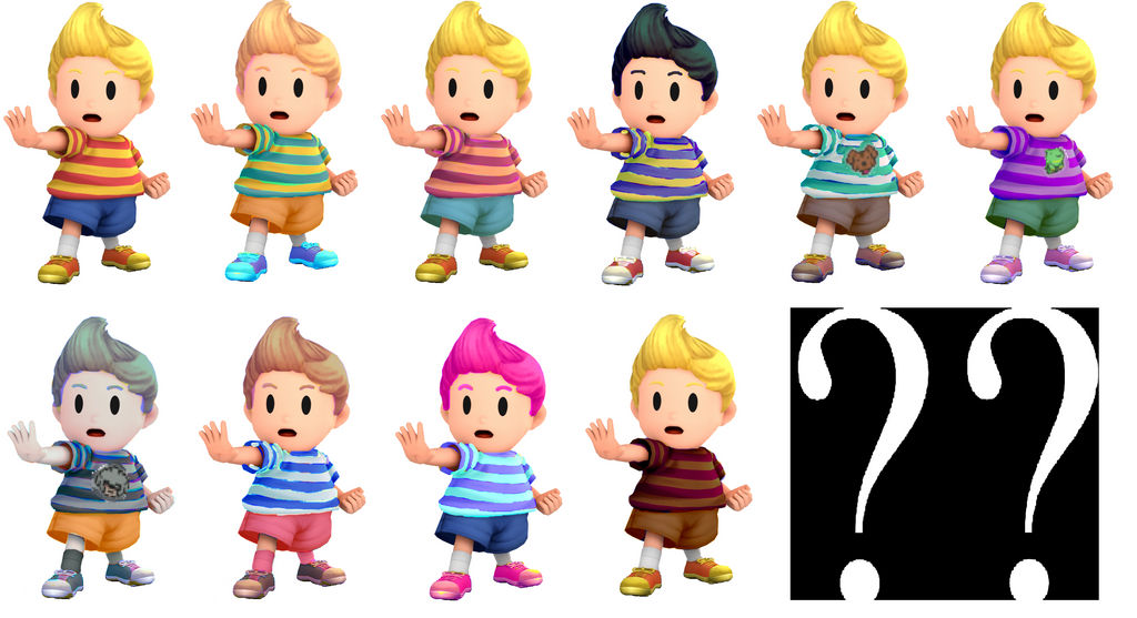 Lucas Alternate Colors by LongLiveTheSovereign on DeviantArt