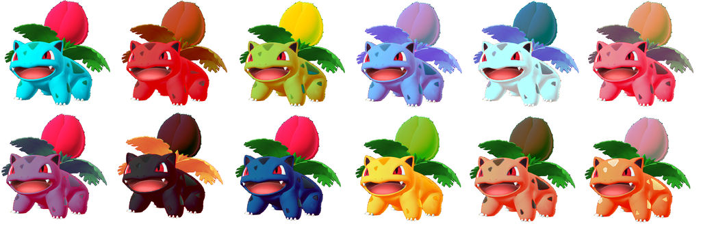 Ivysaur Alternate Colors by LongLiveTheSovereign on DeviantArt