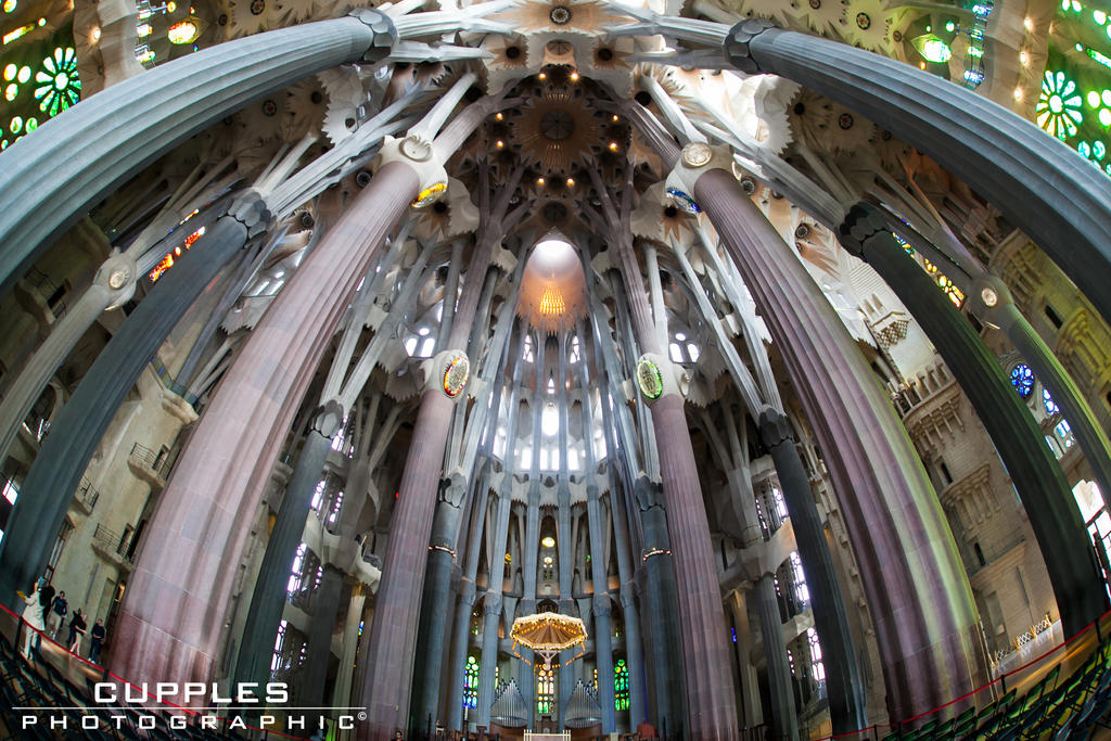 Basilica La Sagrada Familia Interior by cupplesey on DeviantArt