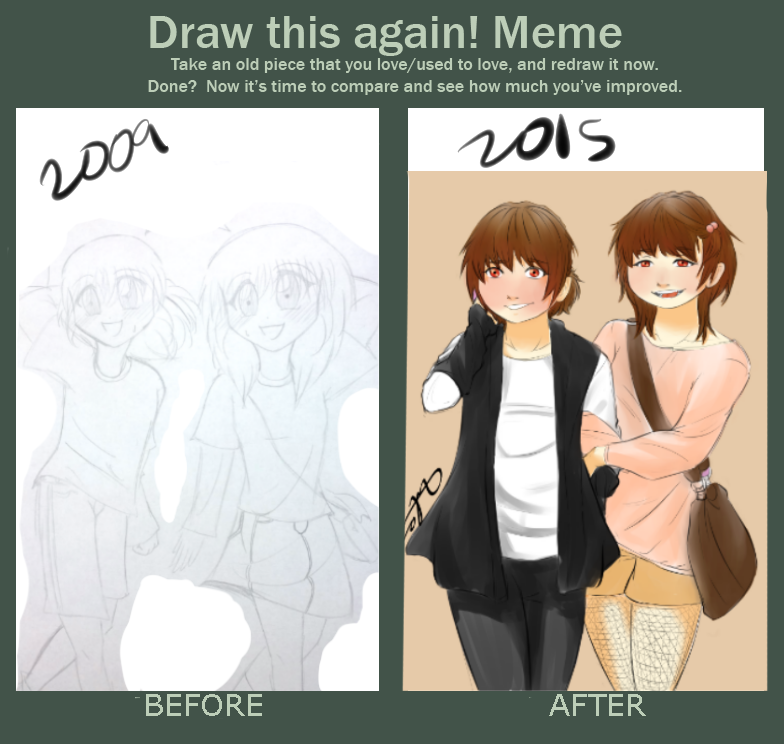 Twins OC Redraw by omfgroflmaool on DeviantArt