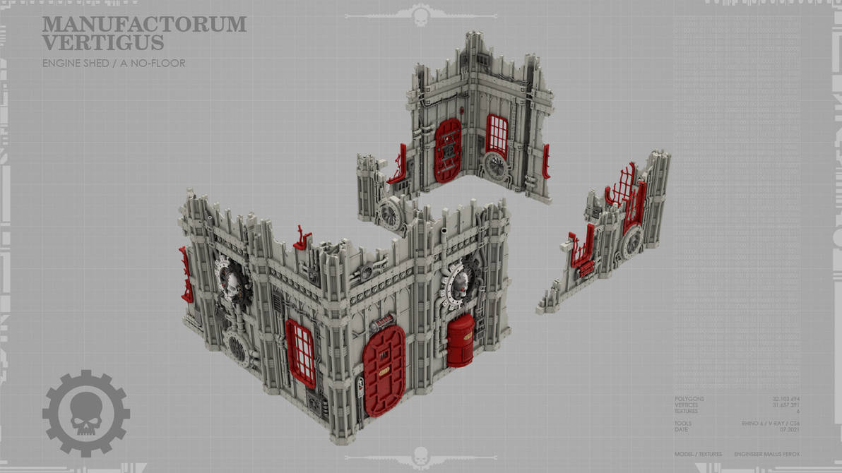 Manufactorum Vertigus 65 Engine Shed A No-Floor by malus-ferox on ...