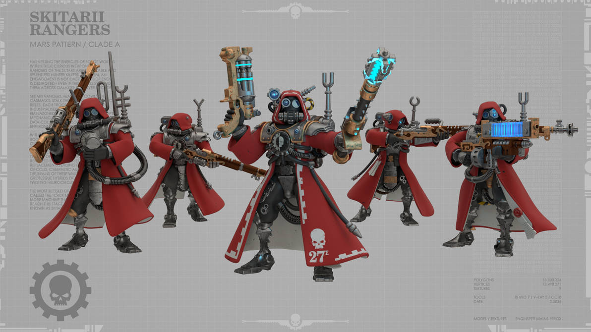 Skitarii Rangers Clade A by malus-ferox on DeviantArt