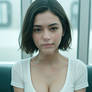Beautiful girl on the subway