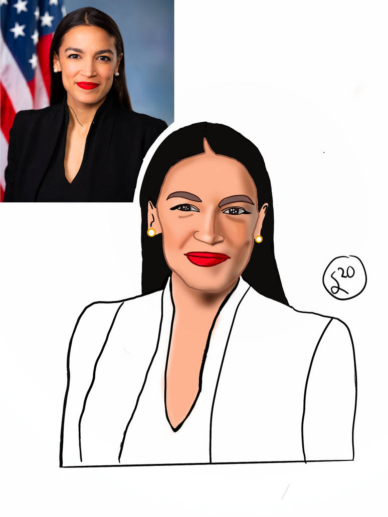 Drawing of AOC by turnergirl4343 on DeviantArt