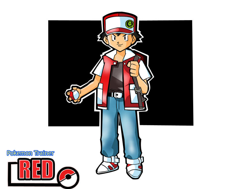Classic Pokemon Trainer Red by Skatoonist on DeviantArt