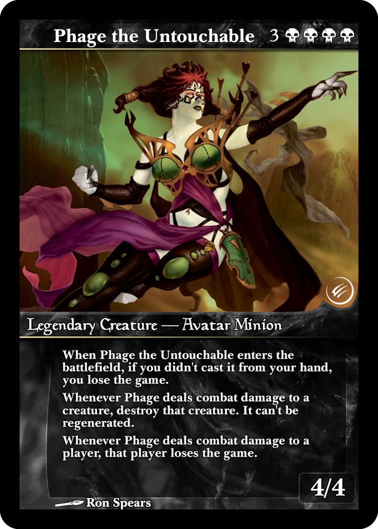 MTG MAGIC 1x Phage L'intoccabile-Phage the Untouchable FOIL 10th MTG MAGIC 1x Phage L'intoccabile-Phage the Untouchable FOIL 10th
