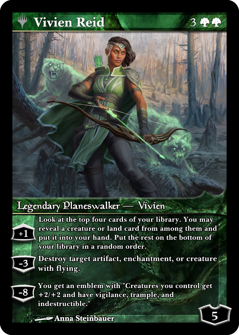 mtg vivien cards Magic The Gathering - Foundations Tokens - Reid Emblem a reach counter Vivien Reid Price | mtg