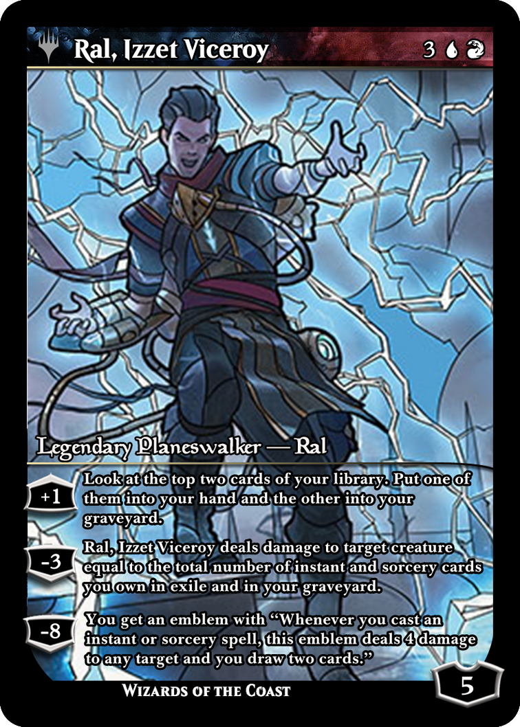 Mint/Near-Mint, English - 1 x MTG Ral, Izzet Viceroy Guilds of Ravnica Mint/Near-Mint, English - 1 x MTG Ral, Izzet Viceroy Guilds of Ravnica