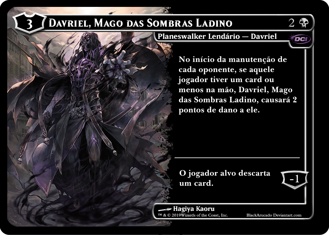 davriel mtg card Magic The Gathering - War of The Spark - Davriel, Rogue Shadowmage Legendary Planeswalker Davriel Discard Oathbreaker - Oathbreaker