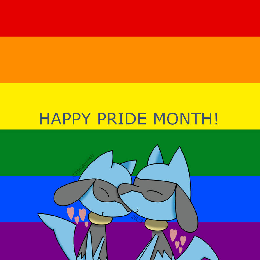 Cute Riolu Couple for Pride Month by JCPSpiderMAN on DeviantArt