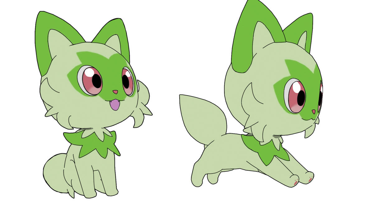 Pokemon Sprigatito New Animation Layout Test 1 by MewmationAnimation on ...