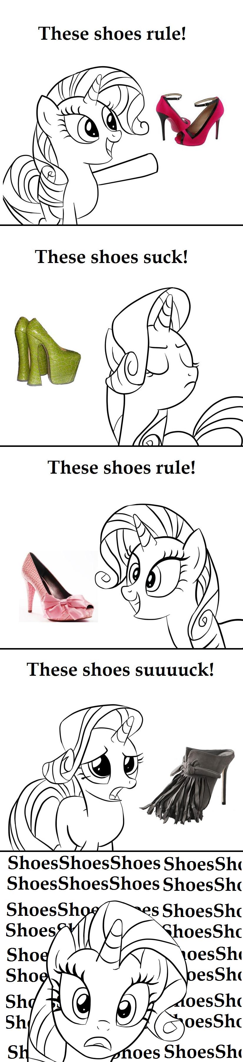 Rarity loves shoes