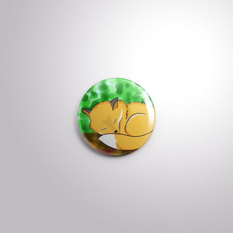 Fox pin back button