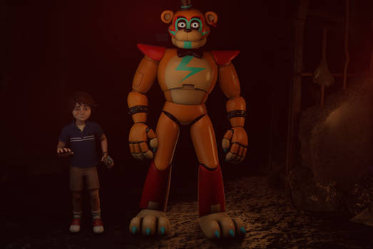 Freddy, Gregory and.. Cassie??  DLC RUIN HERE by ItsBloodFire on DeviantArt