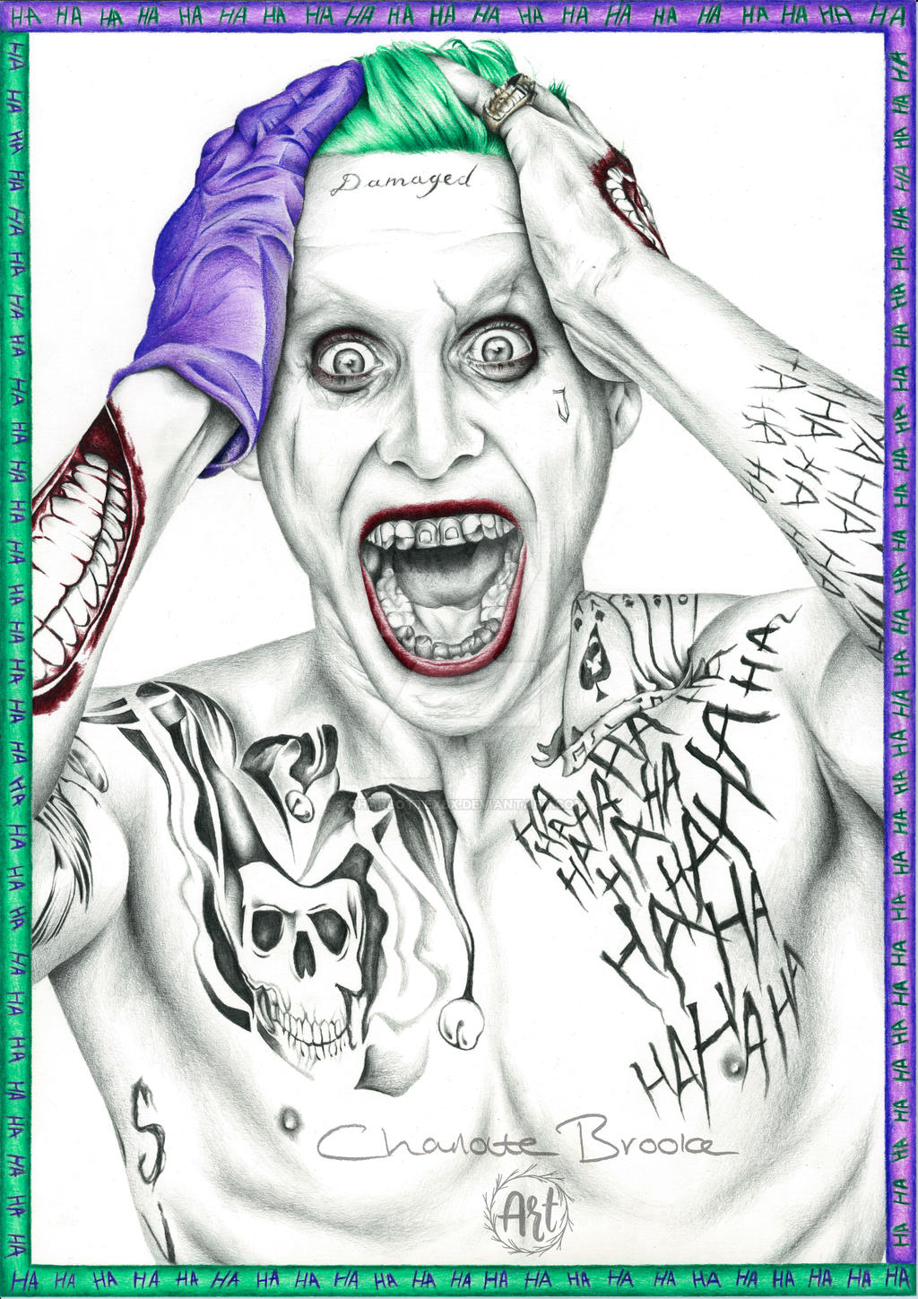 Joker Suicide Squad Drawing By Charlottexbx On Deviantart Joker Suicide Squad Drawing By Charlottexbx On Deviantart