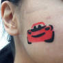 Lightning McQueen face paint