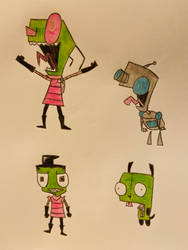 Zim and GIR by Prince5s