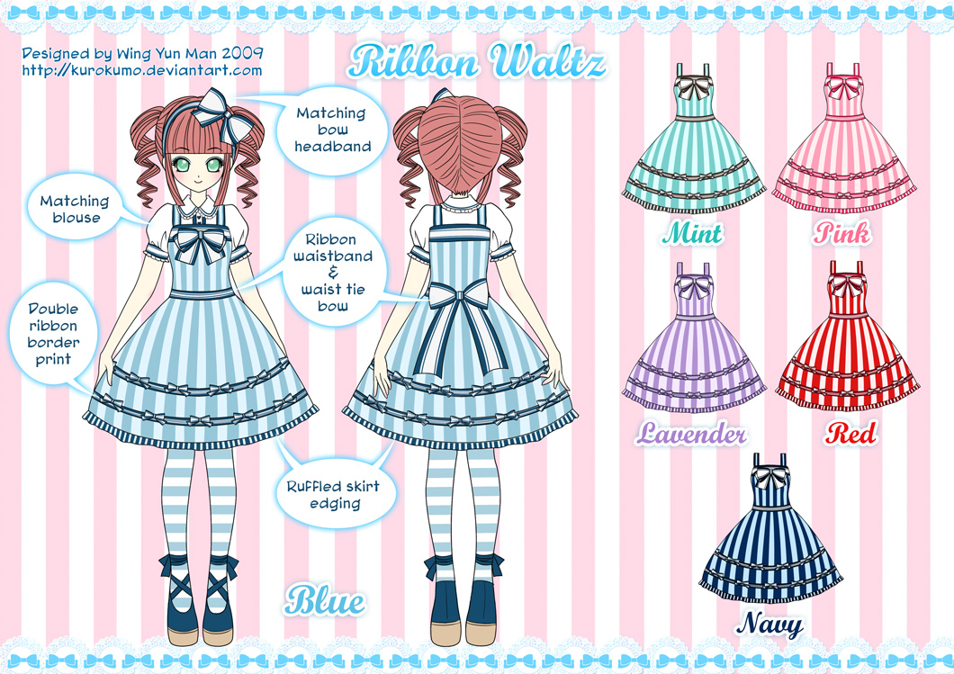 Ribbon Waltz Lolita Design by kurokumo on DeviantArt ribbon-waltz-lolita-design-by-kurokumo-on-deviantart