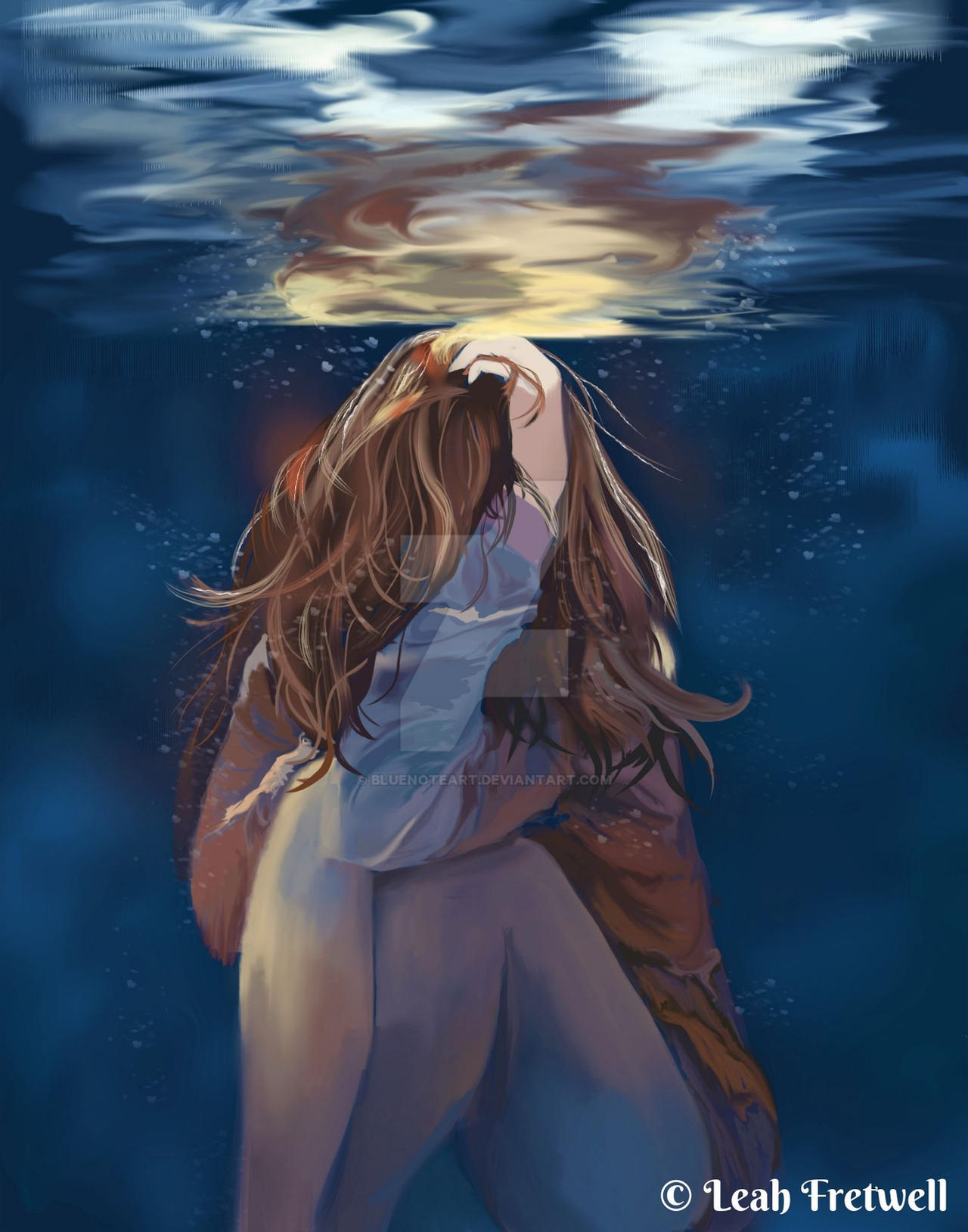 Sinking Head First Deviantart Sinking Emotions by BlueNoteArt on DeviantArt