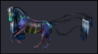 Closed - Animated Kaleidoscope Horse Adopt GIF