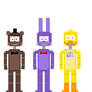 Freddy Fazbear, Bonnie, and Chica