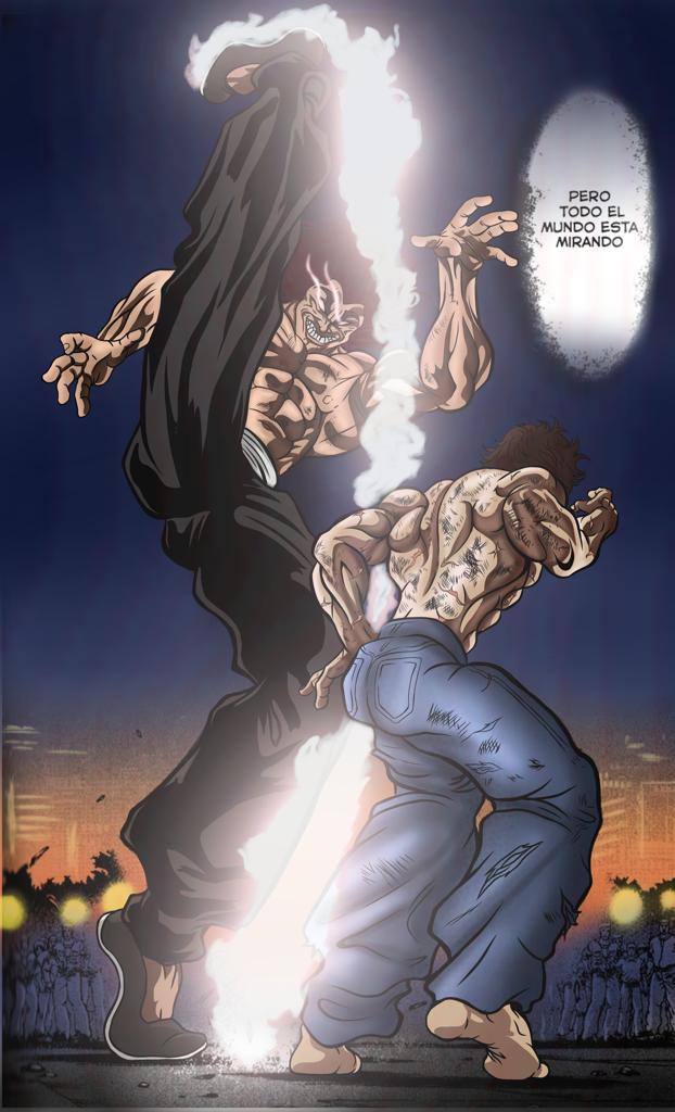 ART] my coloring of this manga panel baki vs yujiro (baki) : r