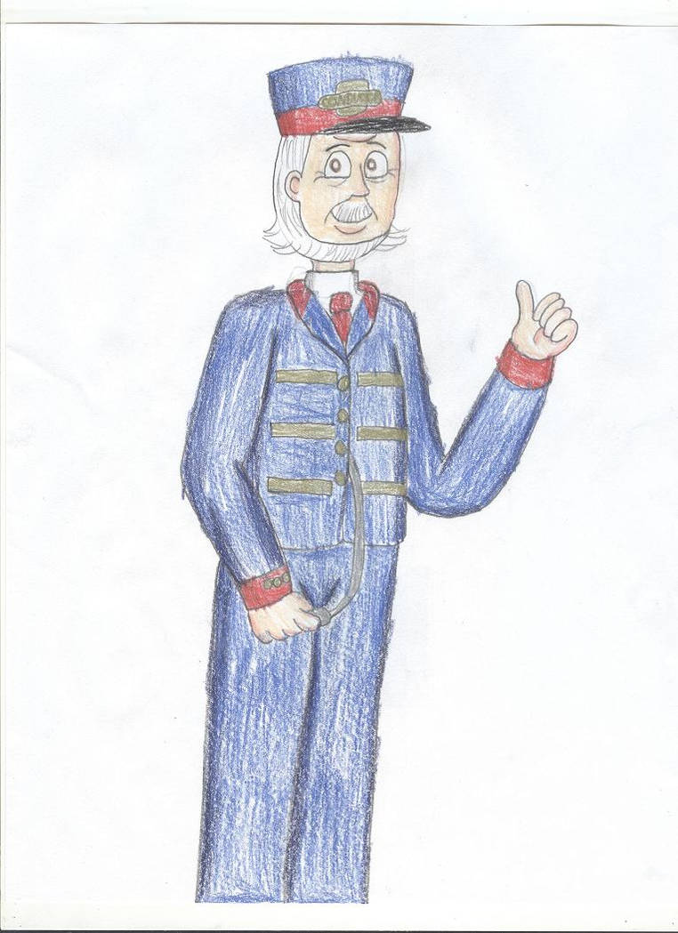 George Carlin as Mr. Conductor by TrainsAndCartoons on DeviantArt