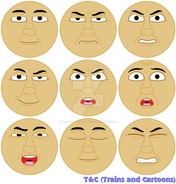 Cartoon Engine Face Big City Engine Faces (Digital) by TrainsAndCartoons on DeviantArt
