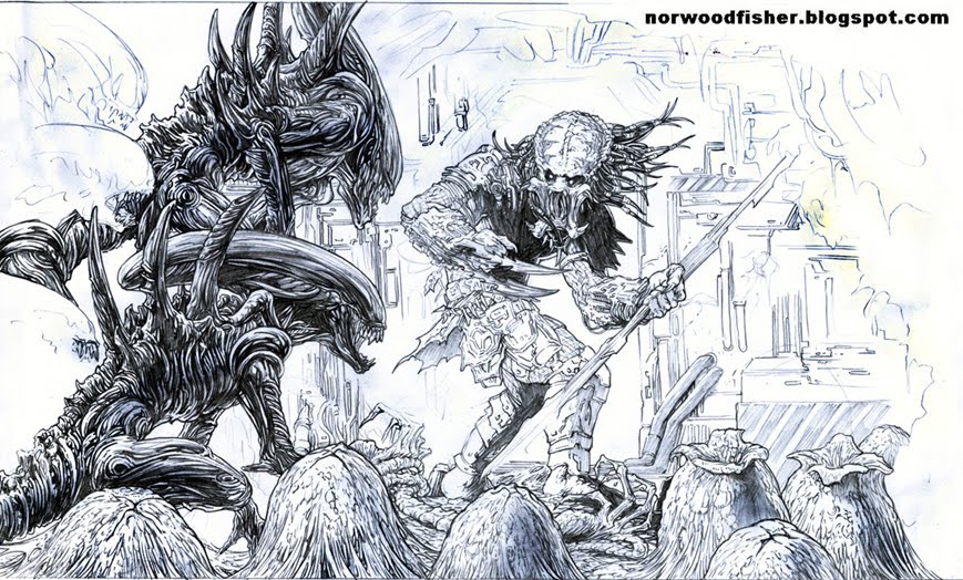 ALIENS VS PREDADOR !! by octopusdesenhos on DeviantArt