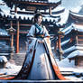 Japanese princess in Winter