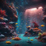 Aquarium planet vibrant sea life space