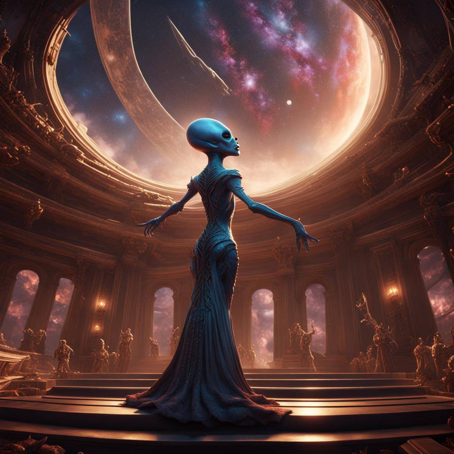 Alien Singer Alien soprano singing to the stars at the opera Ve by bashfulglowfly on ...