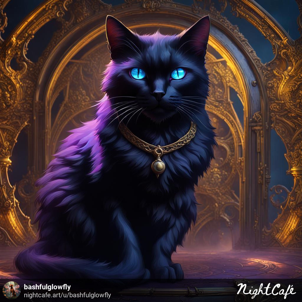 Evil Black Cat with (Blue eyes) Ver. 2 by bashfulglowfly on DeviantArt