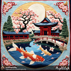 Quilted Japanese Temple 2