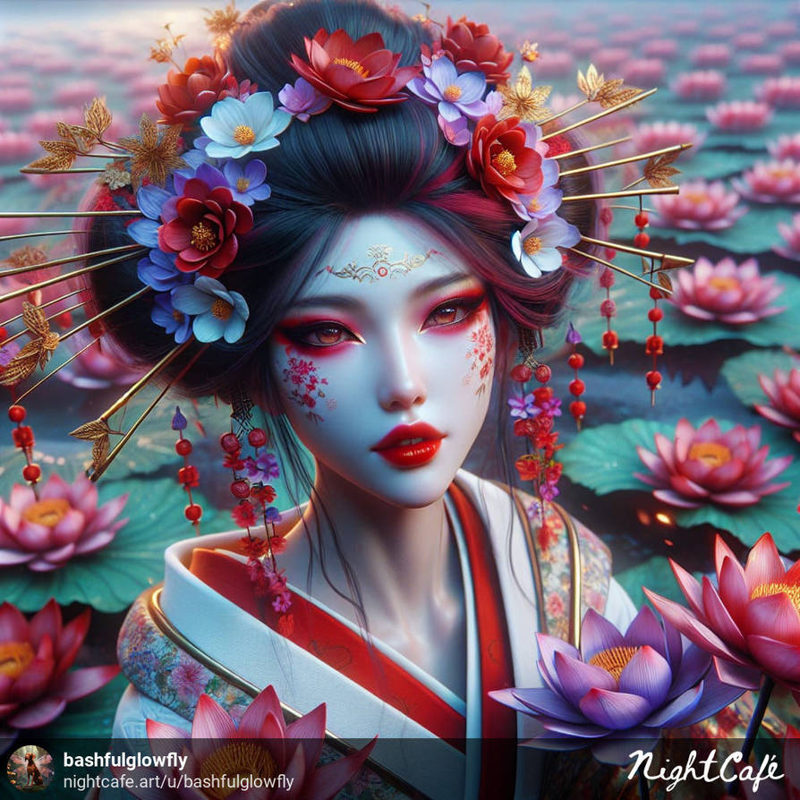 Geisha Red Red Geisha 2 by bashfulglowfly on DeviantArt