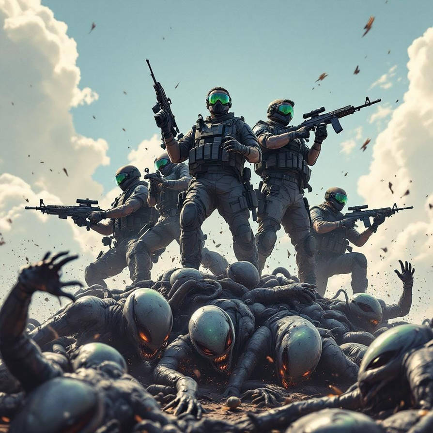 Alien Vs Humans Rts Human vs Aliens 2 by bashfulglowfly on DeviantArt
