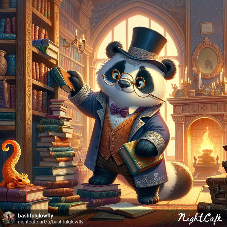 Panda Library Animation Panda Librarian 5 by bashfulglowfly on DeviantArt