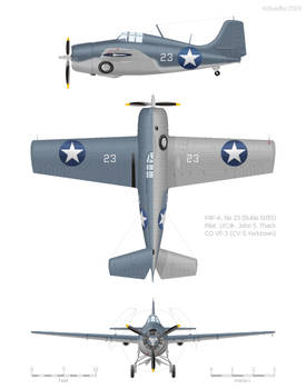 USN Carrier Fighter Grumman F4F-4 Wildcat