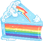 Rainbow Dash Cake