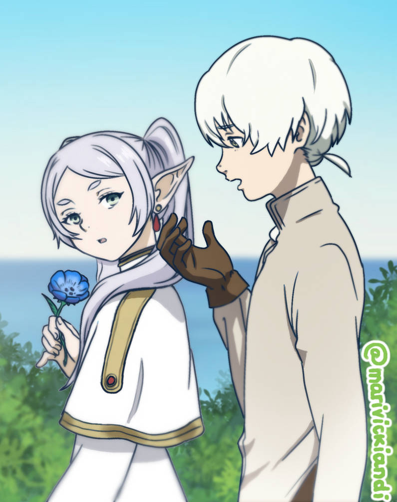 Frieren and Fushi by marivickiandi on DeviantArt