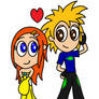 Chibi Chris and Selena