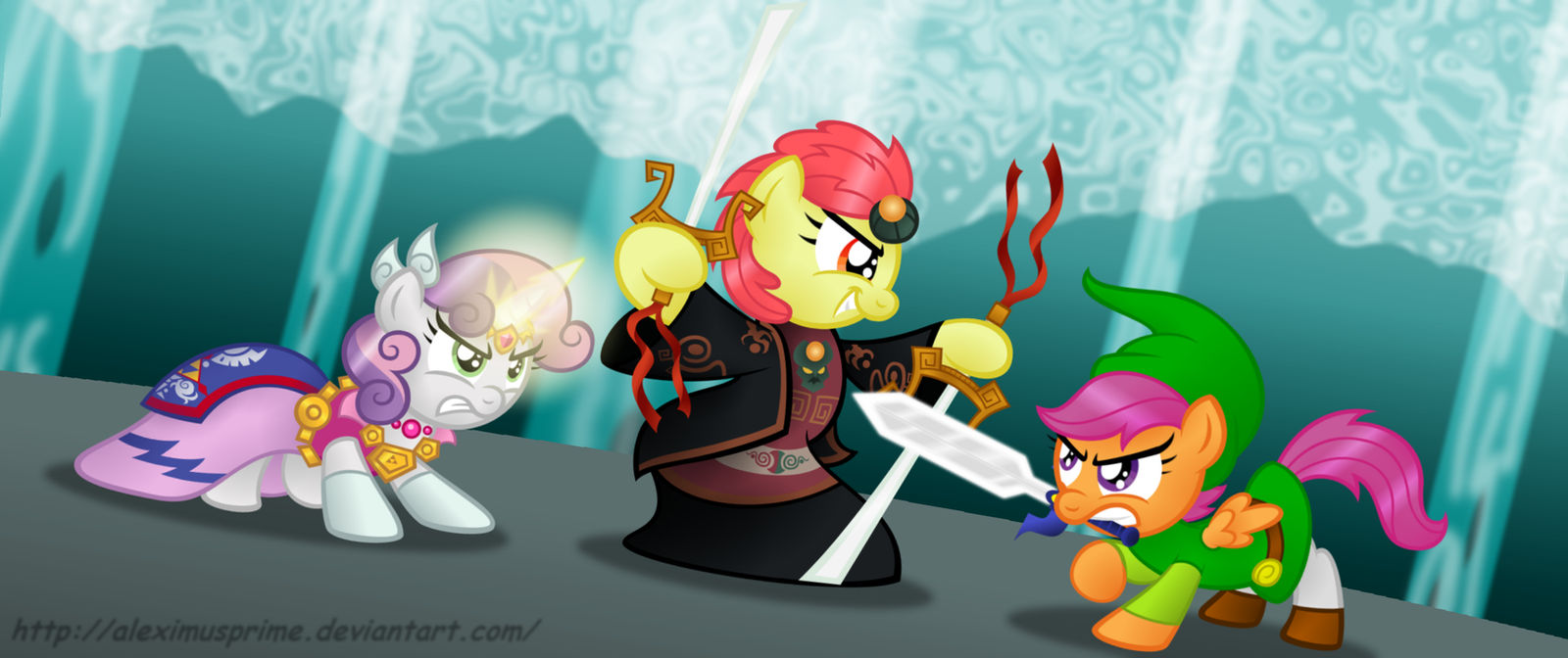 Commission: CMC TRIFORCE BEARERS!