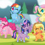 Chibi Ponies: Older Mane Six
